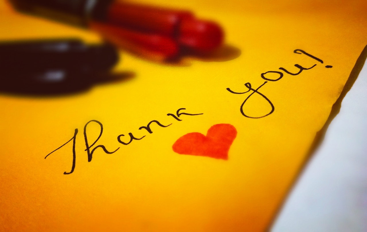 Say Thanks in Online Store Website