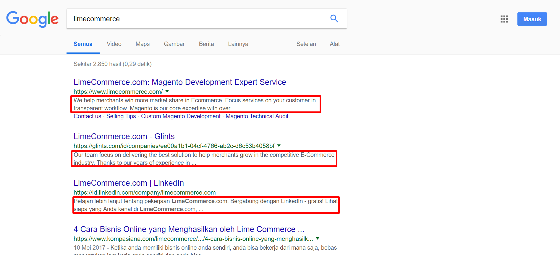 meta description